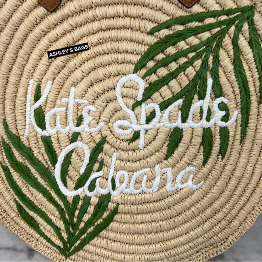 Kate Spade Sunkiss Cabana Straw Medium Tote - Picture 3 of 11